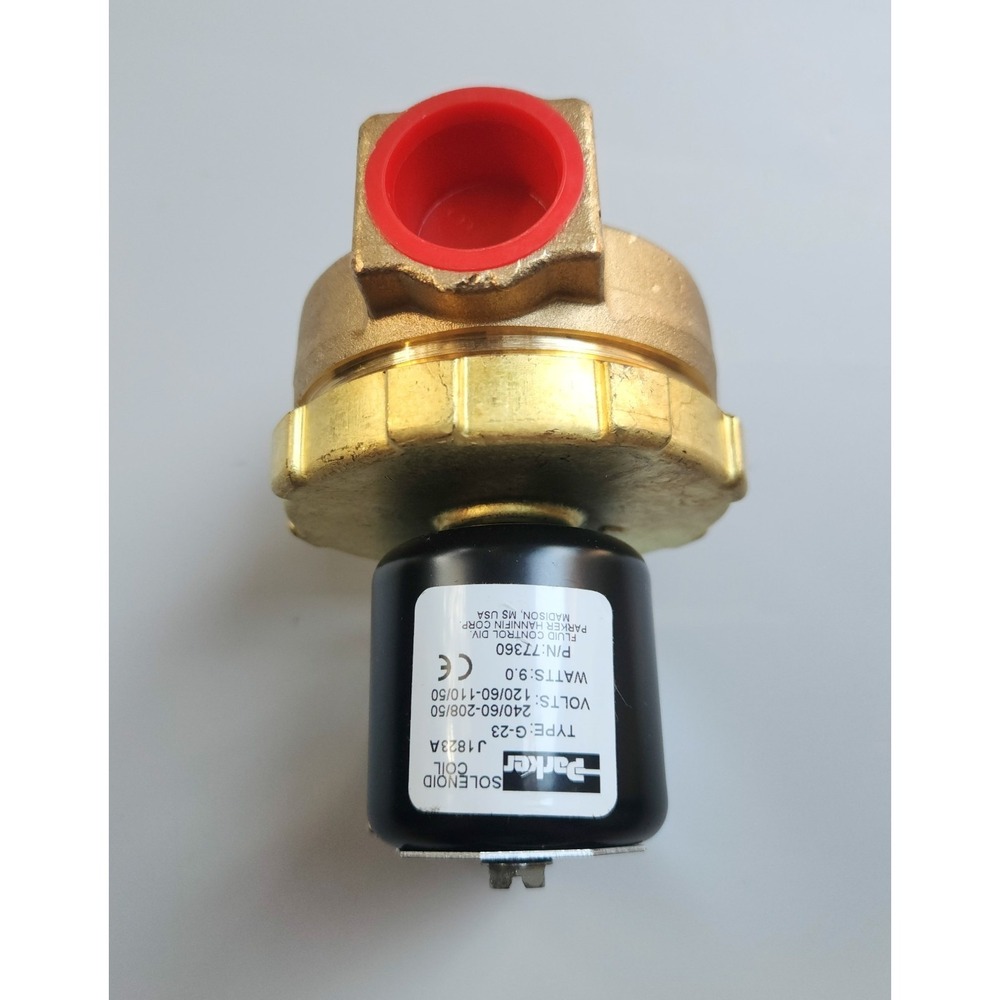 Parker Hannifin GP607-120/240V Solenoid Valve 3/4" G-23 Coil 77360 J1823A‎ - New